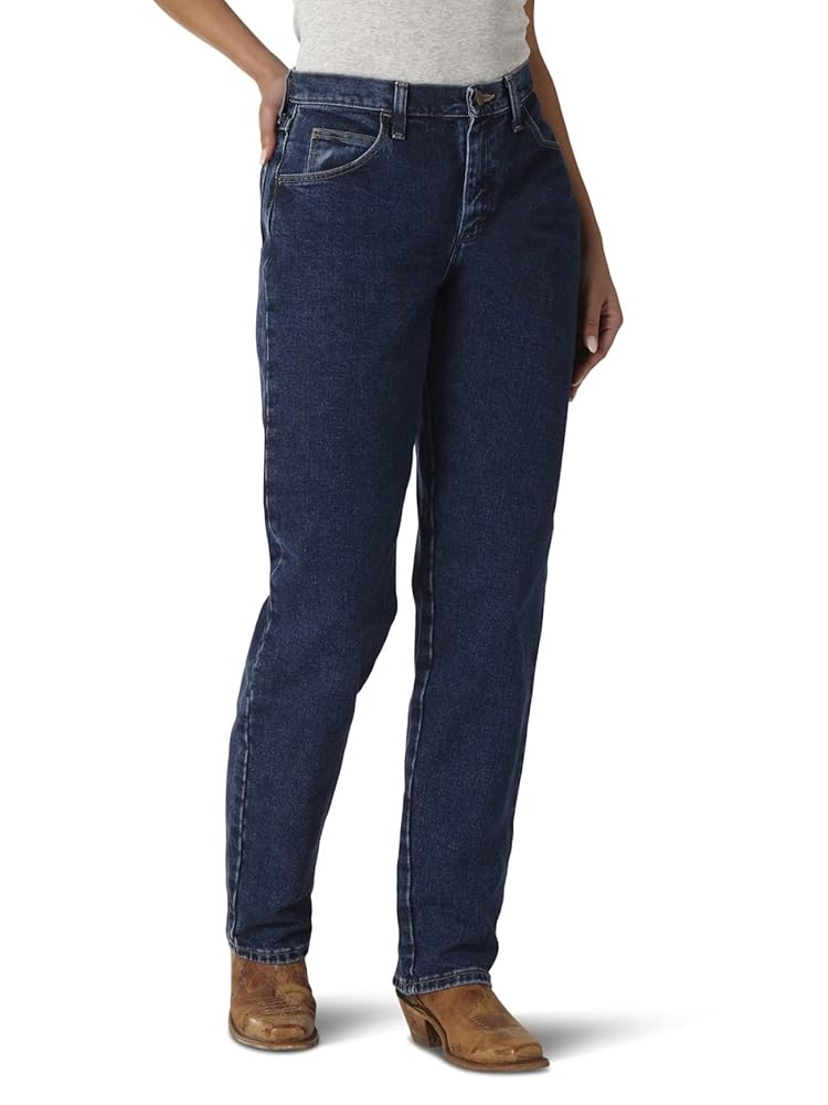 Wrangler womens Blues Relaxed Fit Mid Rise Heavyweight jeans Wrangler womens Blues Relaxed Fit Mid Rise Heavyweight jeans