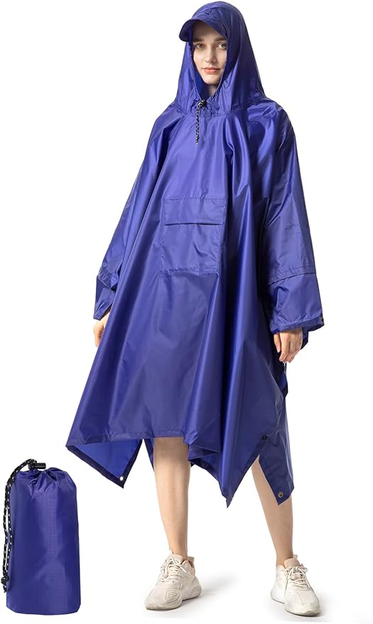 2x EVA Regenponchos - Wiederverwendbar Unisex Für Outdoor