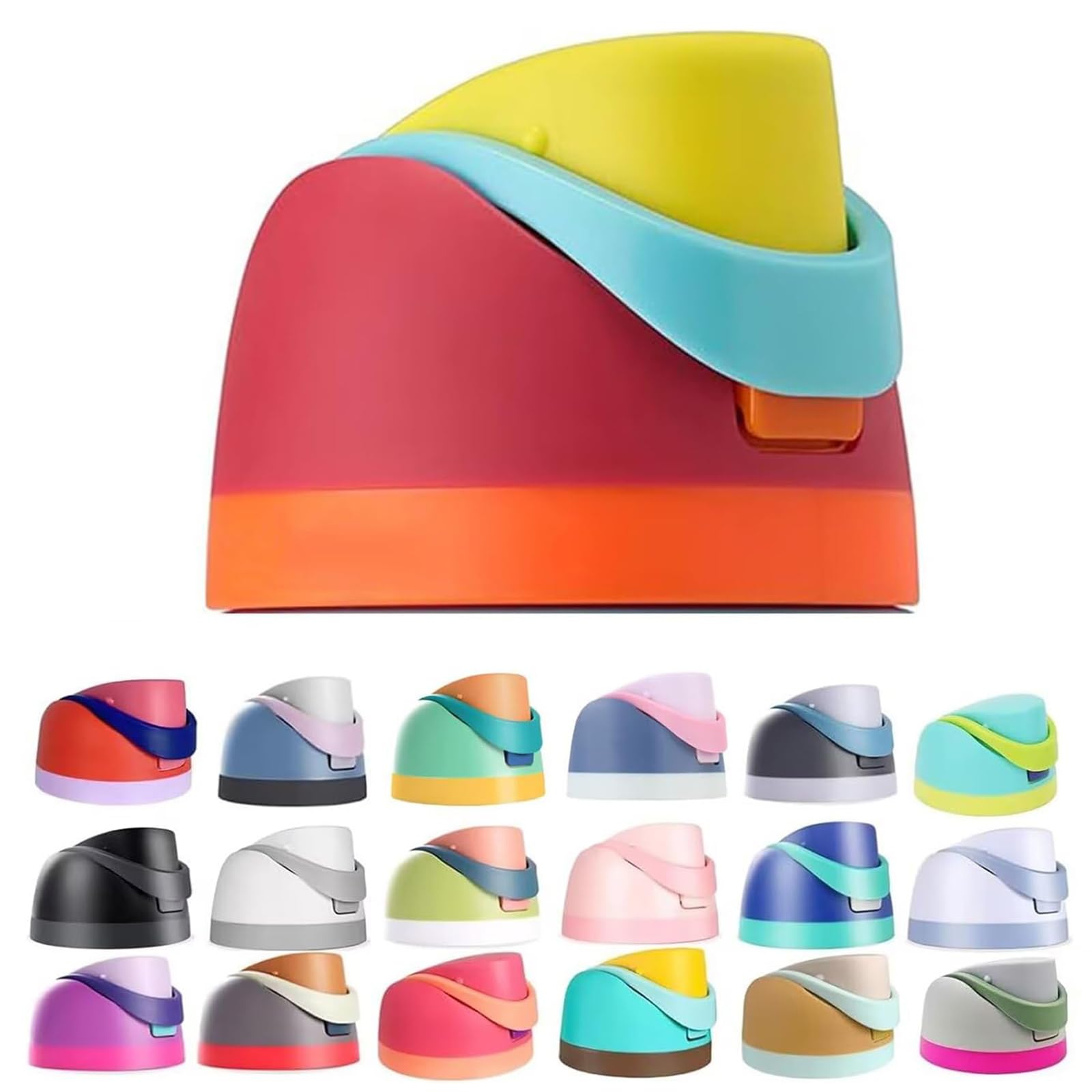 Replacement Lid for Owala Freesip, One Button Water Bottle Top Replacement Cap Compatible with Owala Cup 16oz 24oz 32oz 40oz, Leakproof Lids Accessory，BPA-Free，No Water Leakage