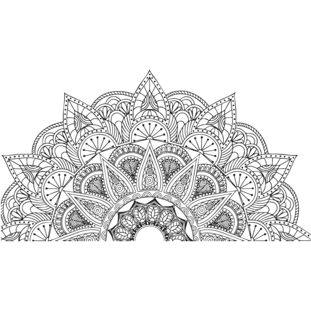 Craft Shipper Mandala Art Wall Sticker Traditional Art Mandala Design Wall Mural for Home Wall Office Bedroom Living Room Self Adhesive Decorative Stickers for Home Decor - 20x36 inch - Black (B0D4DZX799) Amazon Price History, Amazon Price Tracker