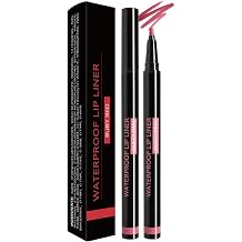 Charm Kiss Retractable Lip Liner Pencils Set, 6 Colors, 2-in-1 Matte Semi Permanent Lipliner & Lipstick, Highly Pigmented, Matte Semi Permanent Lipliner & Lipstick Long Lasting04#DUSTY PINK