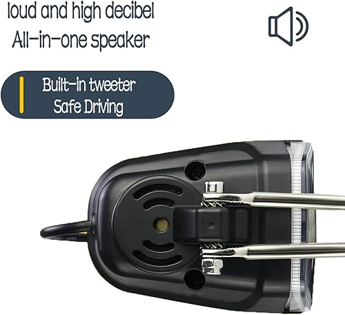 Miniatura 6 de Faro eléctrico para bicicleta de noche, conector macho de 3 pines, luz delantera LED, 24 V, 36 V, 48 V, 52 V, impermeable, ultra brillante, luz de