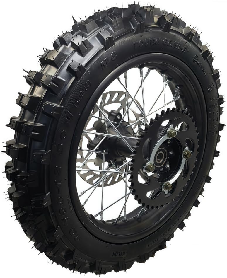 2set 80/100-10 Front Rear Tire & Tube 3.00-10 Dirt Bike PW50 - Foto 4