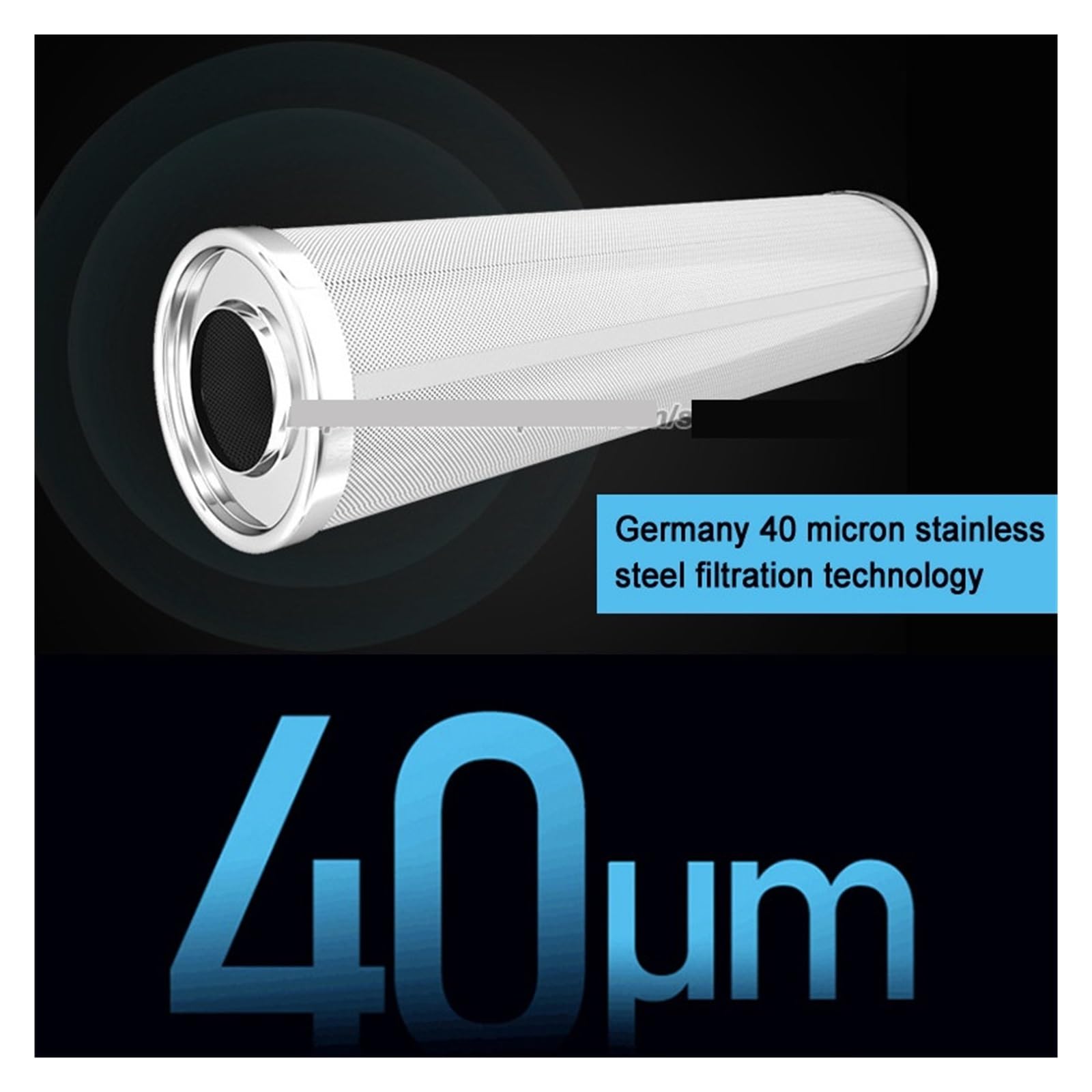 8000 l/h Wasserfilter, Filter, Sediment, Rost, schützt das Hauswasser, genug, ganzes Haus, Sedimentwasser, 2,5 cm Filtersystem Hoher Durchfluss(Half inch and 1 inch)