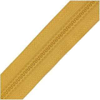 GENODA - Juego de 3 cremalleras de resina para costura y manualidades (24 colores, para abrigos, prendas y manualidades, 80 cm, color amarillo terroso