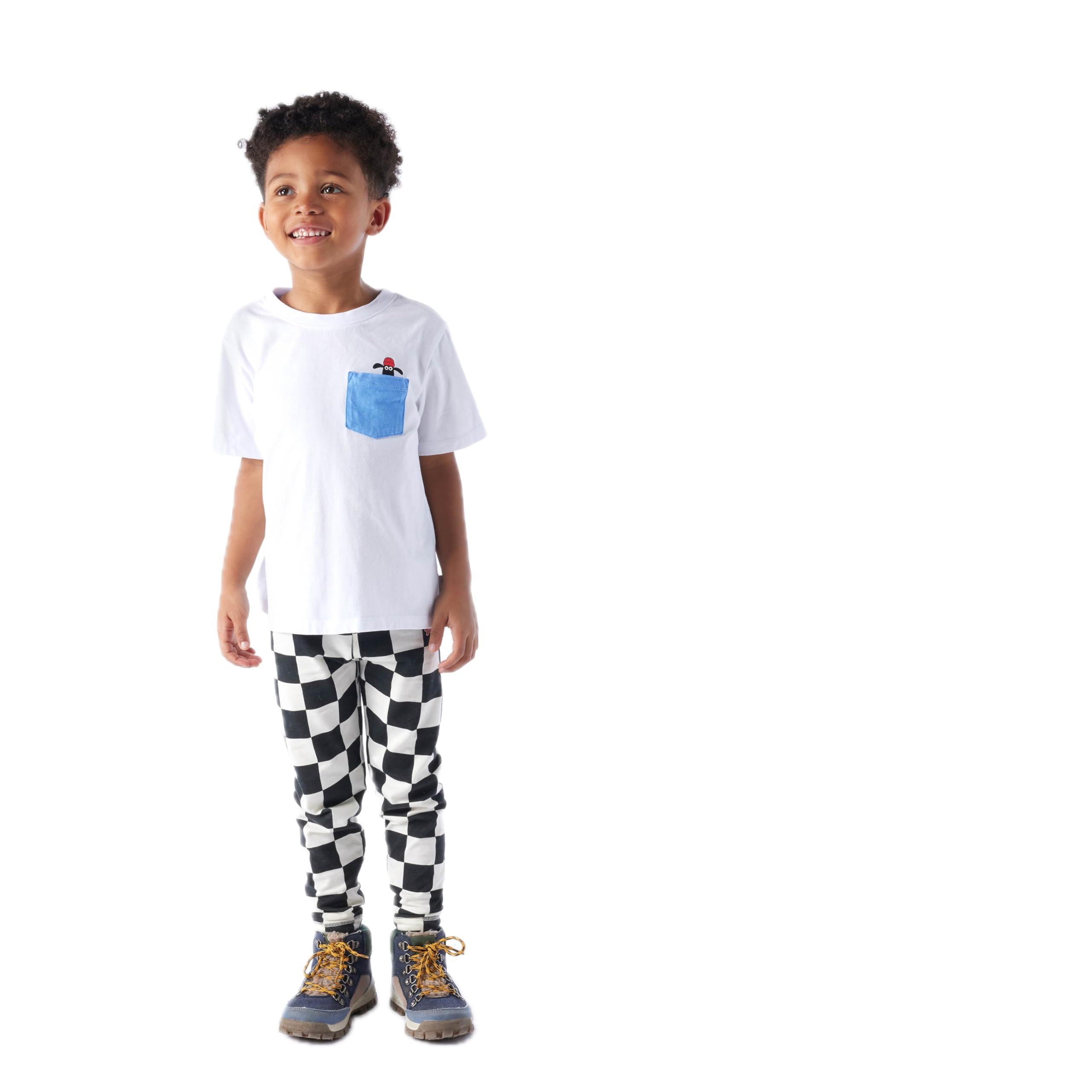 TOG24 Kids T-Shirt White Size 4-5 Years Shaun the Sheep Graphic Tee