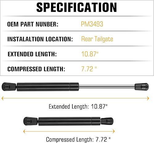 Miniatura 2 de Trasero Elevador Elevador Soporte Trasero Puerta Tronco para Mazda 6 2009-2013 PM3493 SG427007 2 Unids