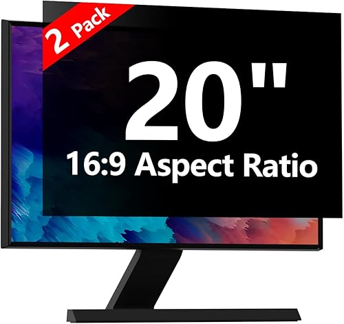Miniatura 11 de Protector de pantalla de privacidad para computadora de 20 pulgadas con HP Dell Acer Asus Samsung LG y más, filtro de protección de seguridad