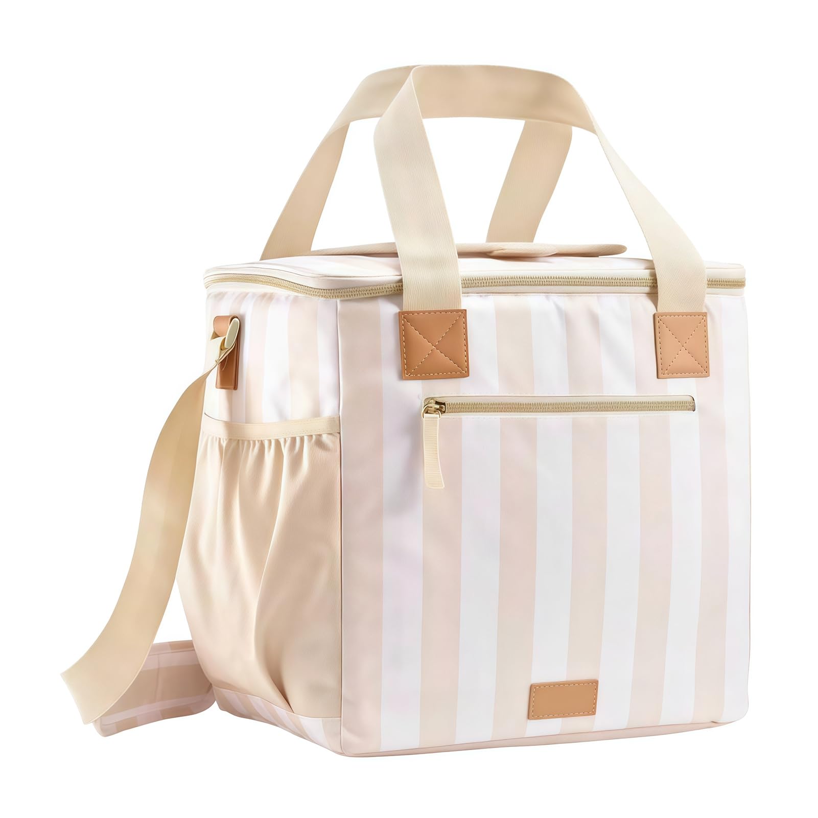 matumou Insulation Lunch, Leakproof Portable Cooler Tote, Large Capacity Lunch with Crossbody Strap, Portable Picnic Lunchbox