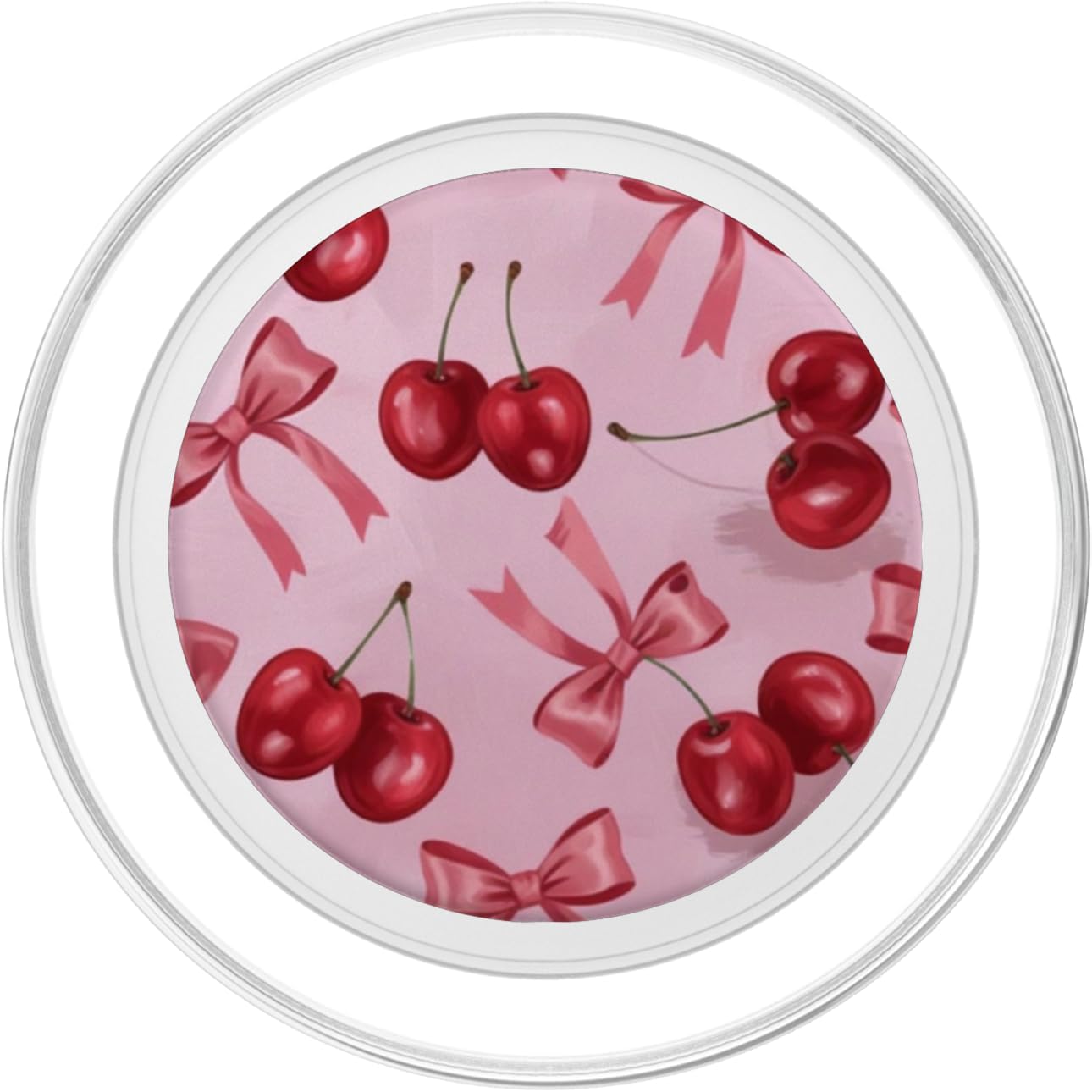 Cute Pink Cherry PopSockets PopGrip for MagSafe