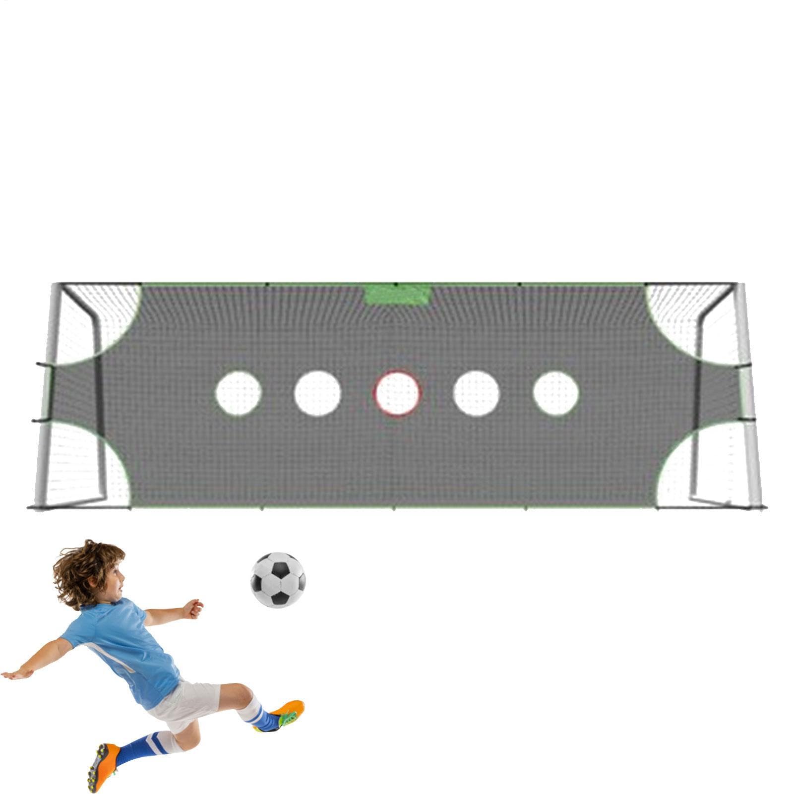 Target Net For Football - Di Allenatore Di Calcio Staccabile | Foglio Target Di Goal 1/3/5 Buca | Attrezzatura Da Allenamento Da Calcio Per Bambini E Adulti, Strumento Di Pratica Per Corti