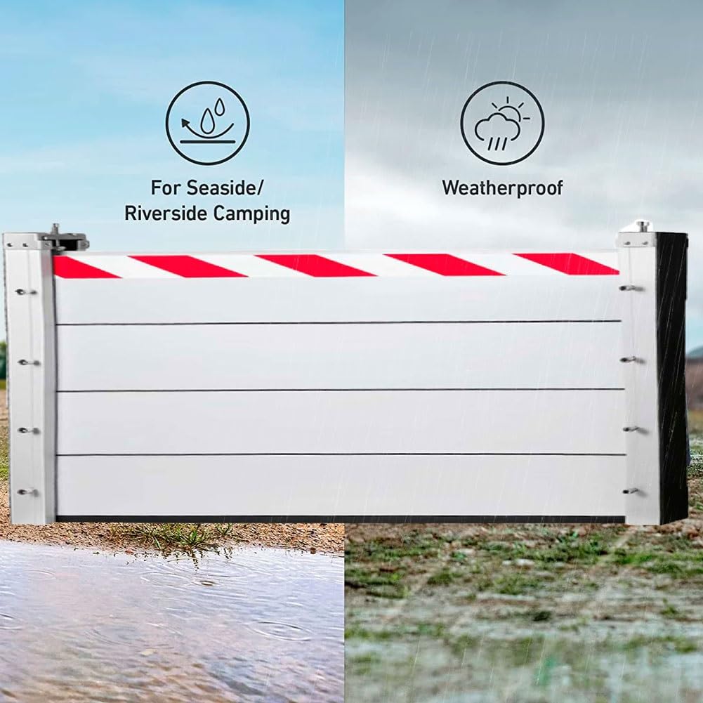Hochwasserschutzbarriere aus Aluminium L 100CM x H 100CM hochwasserschutz barriere tür Wiederverwendbare Wasserbarrieren Hochwasserschutzbarrieren für Garagentore, Keller-, Außen- und Haustüren