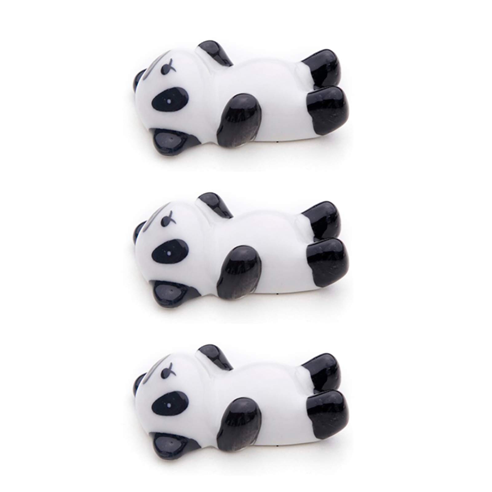 MRKU Chopstick Rest Chopsticks Holders Restaurant Ceramic Panda Rack Decor Gift