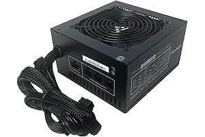 Apevia 600W ATX-ES600W Gaming Power Supply | High Efficiency, Semi-Modular Design