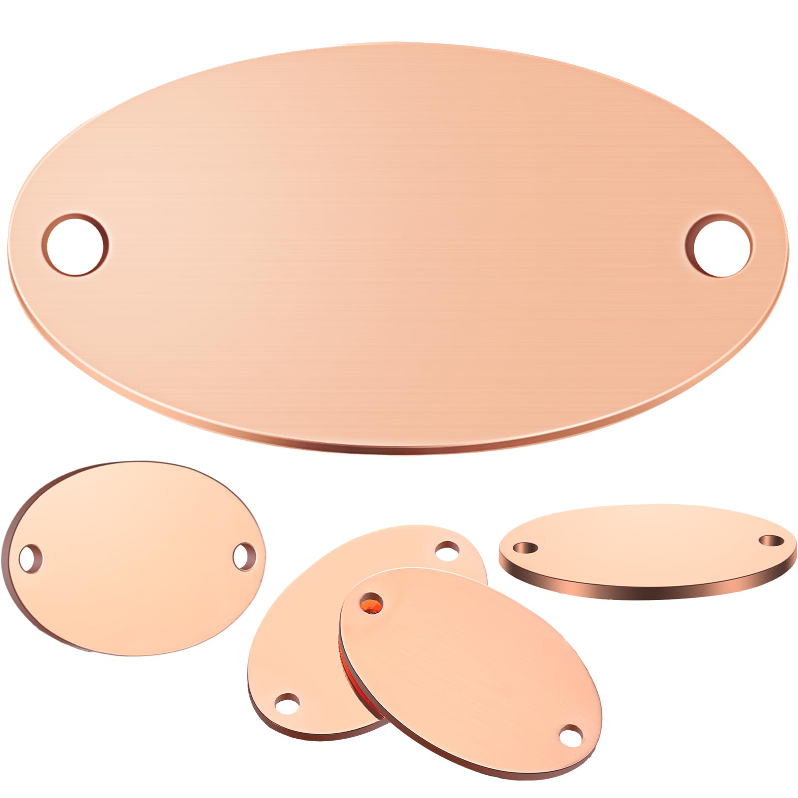 UNICRAFTALE 24Pcs 2 Farben Runde Metallrohlinge Anhänger 304 Edelstahl