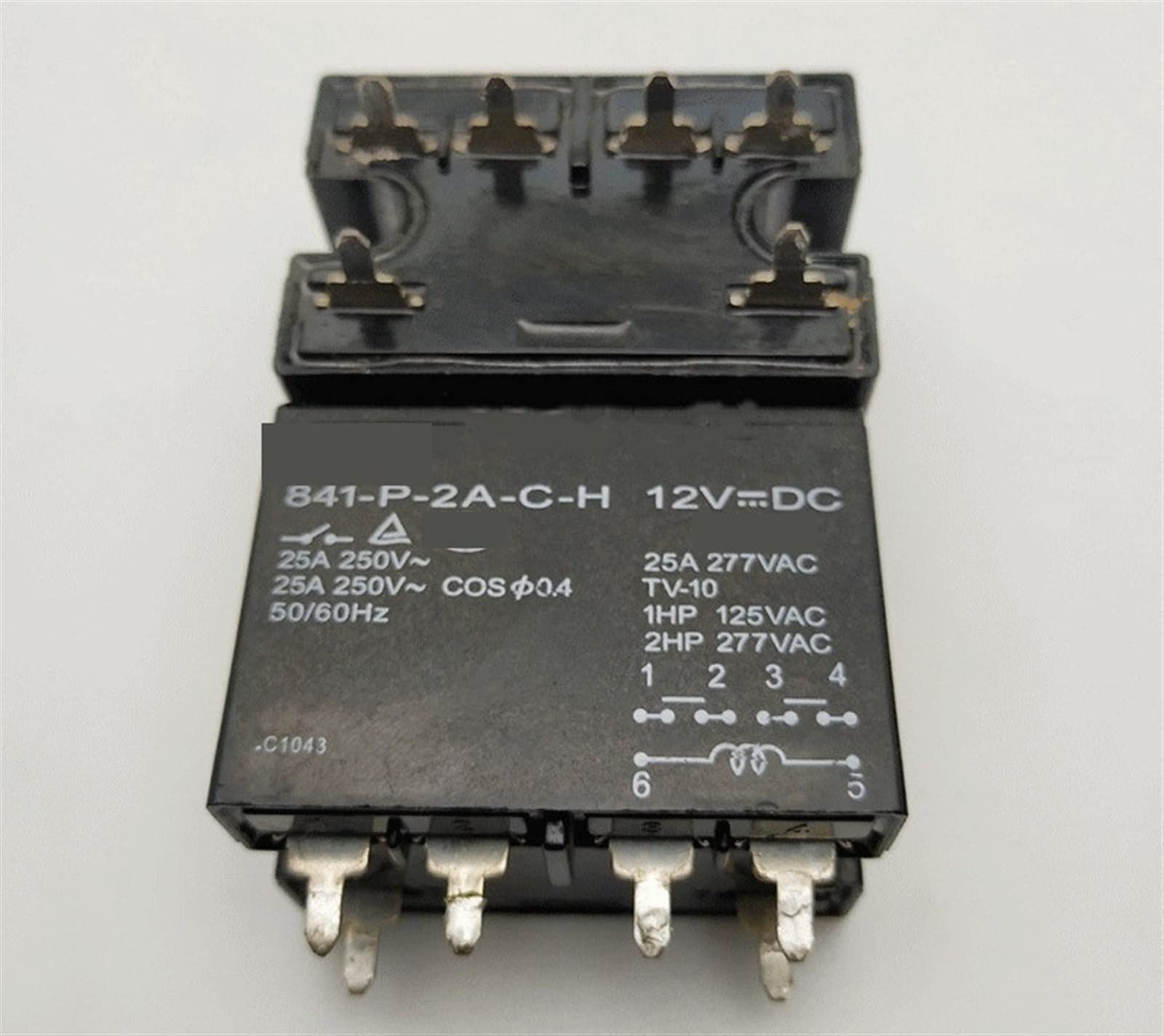 Relé A2-S-124LA2 de 24V CC con 5 pines para control de circuitos de automoción 2