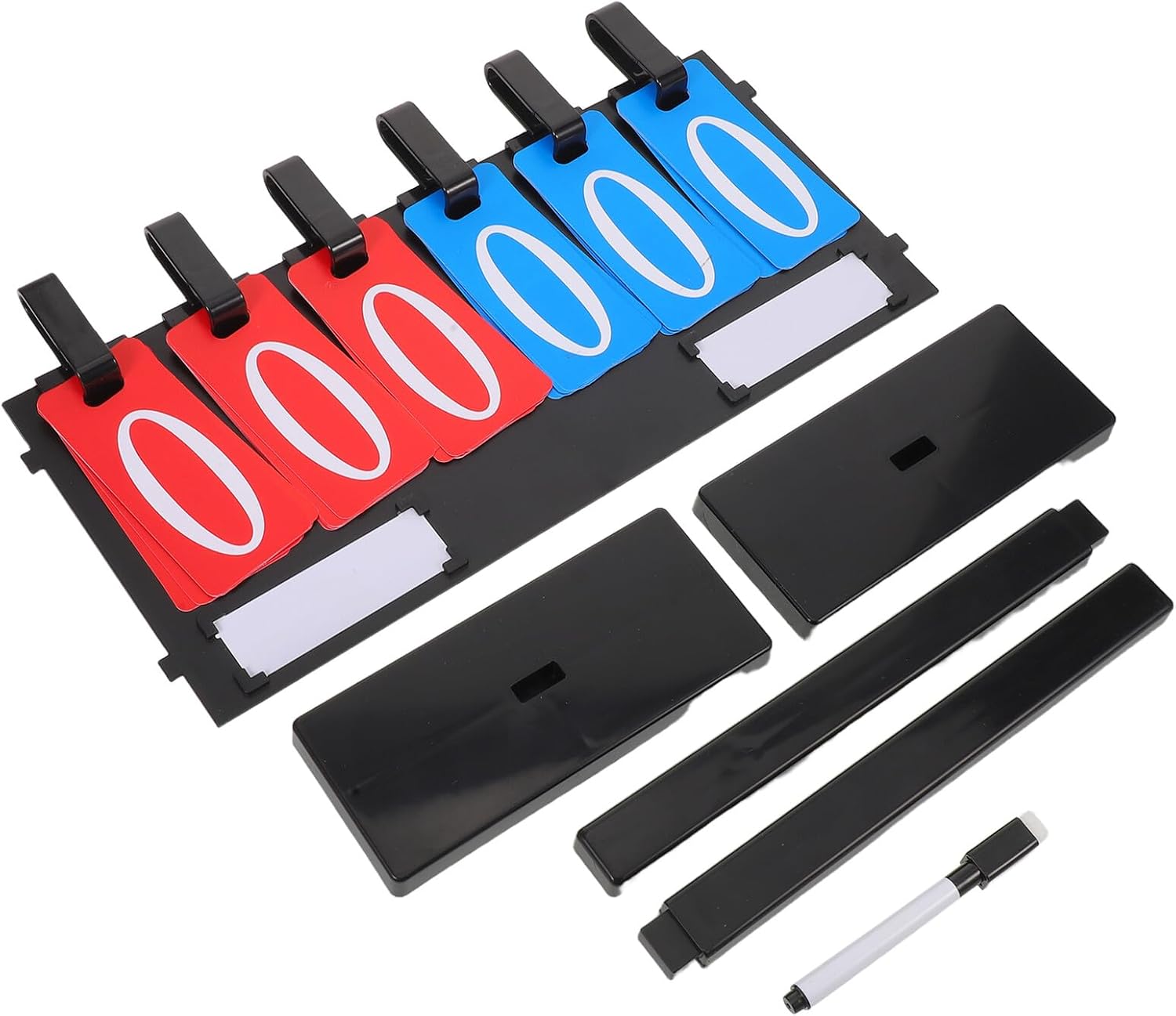 VICASKY Portable Outdoor Sports Scoreboard 6-Digit Flip Scorekeeper Weatherproof Detachable Table Football Counter for Basketball Tennis Volleyball Games