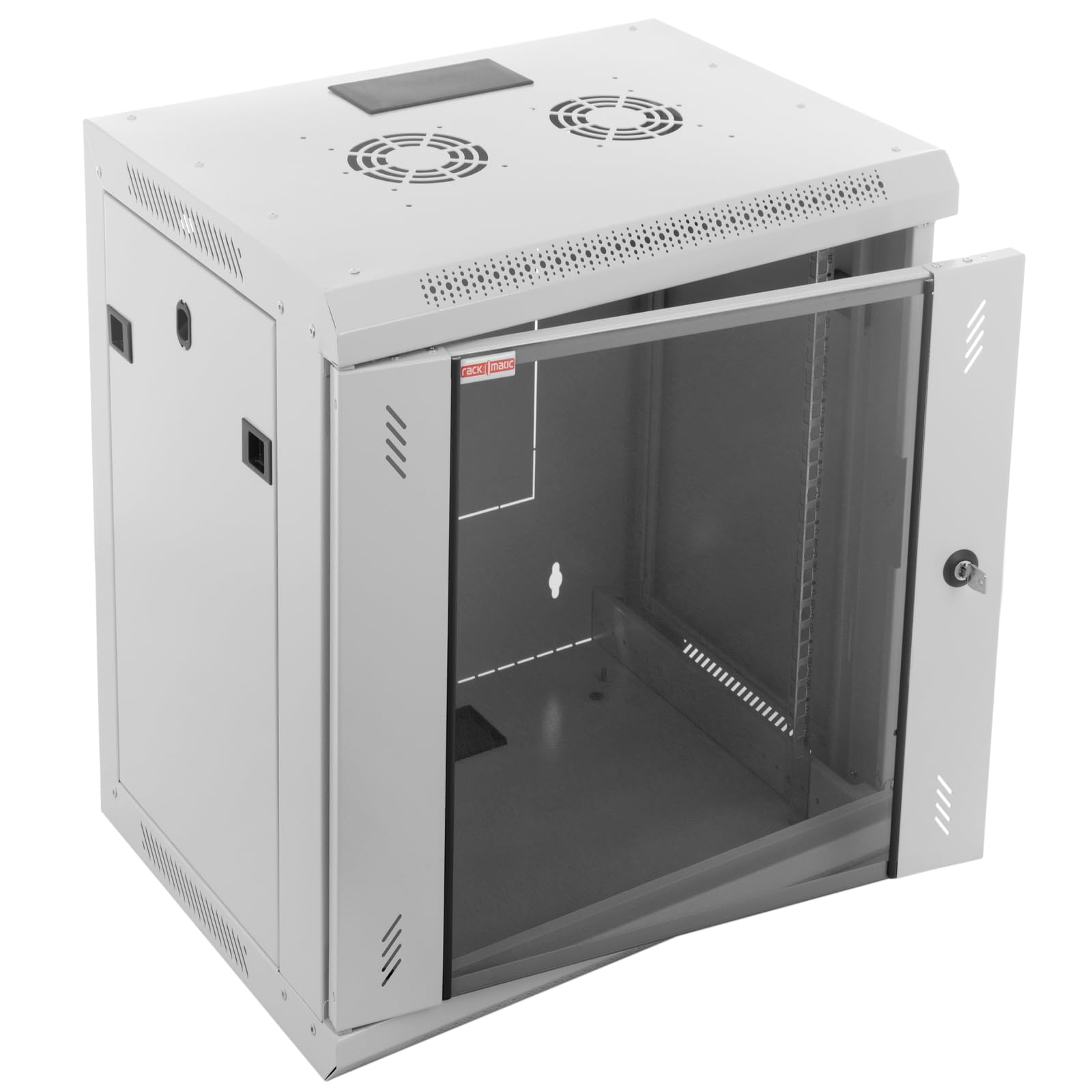 Armadio Rack da Muro 19" 12U 600x450x639mm Parete Bianco SOHORack de RackMatic