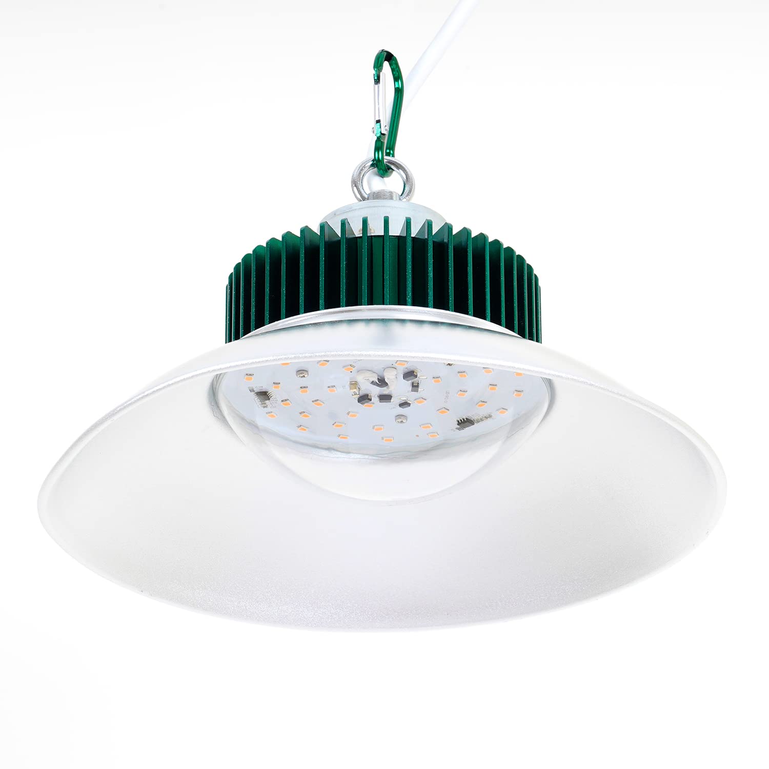 ZONE INDUSTRY CORP.LED Plant Grow Light, Aluminum Reflector with a Carabiner, ETL Listed, Suitable for Indoor Plants, Integrated LED, Full Spectrum, 33 Watts, 120V, Heat Sink, with 5 Ft Power Cord