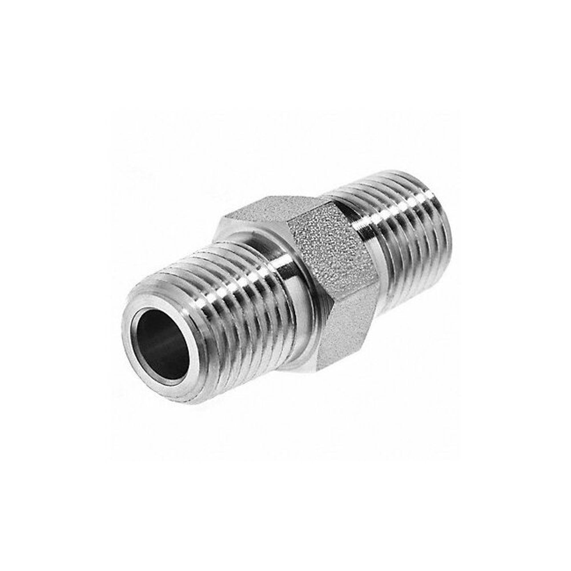 USA SEALING ZUSA-PF-8772 Stainless Steel Instrumentation Pipe Fittings, Adapter Straight with 0, 3/8