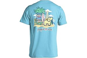 Adult Beach Sign Pup T-Shirt: Express Your Puppy Love in Style