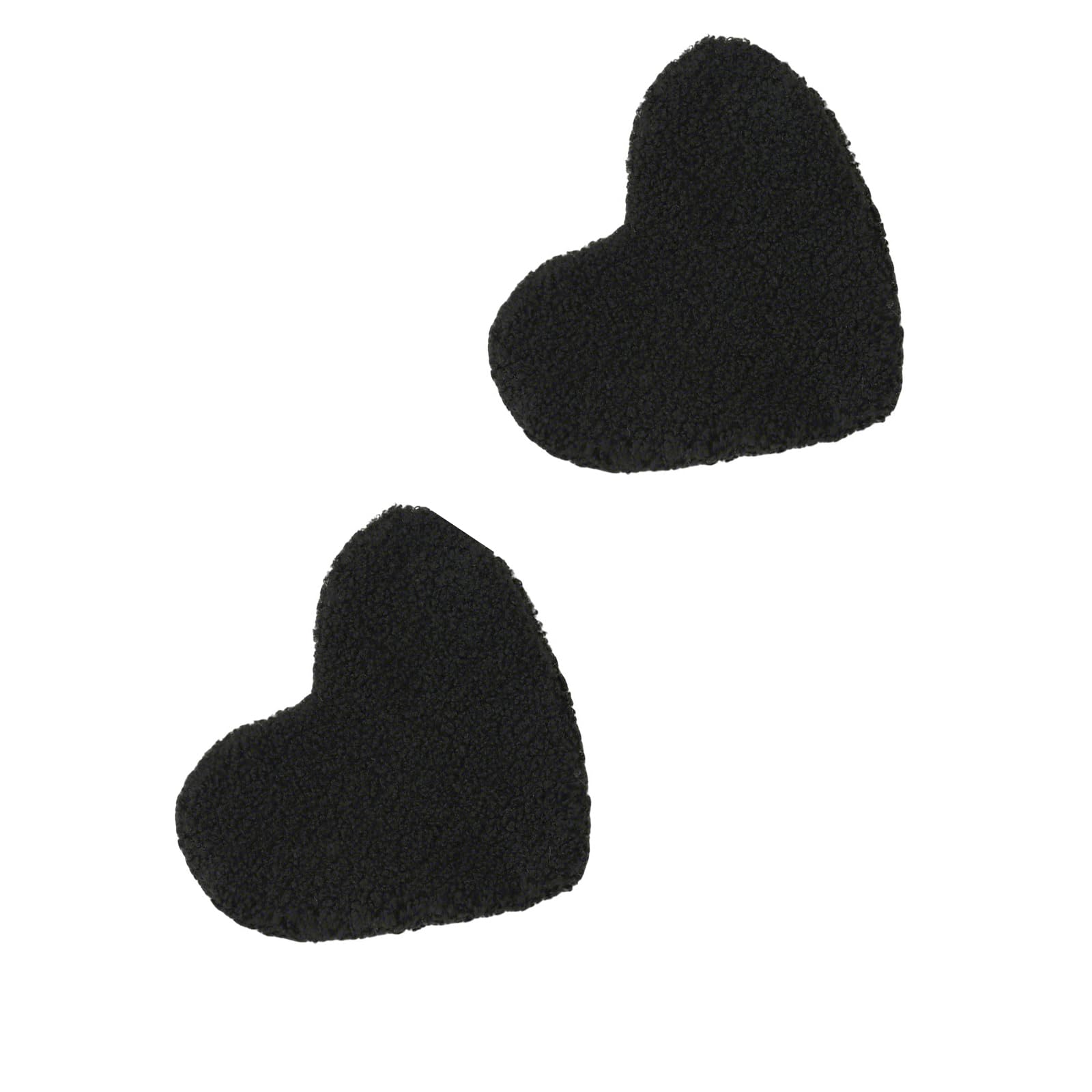 hogtnd Fleece Coaster, Heart-Shaped Design with Simple Design for Hot Drink Cups, Multicolour Fleece Coasters, Heart-Shaped Design for Coffee Cups and Table Decoration at Home