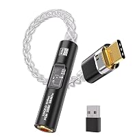 USB C to 3.5mm Audio Adapter with CX31993+MAX97220 DAC Amplifier