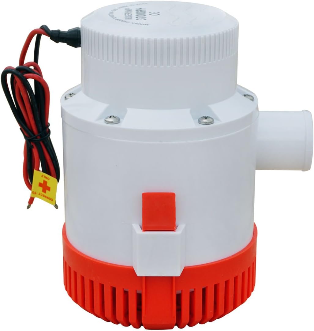 Nuzamas Automatische Bilgepumpe, tauchfähig, 12 V, 4100 l/h, 29 mm, für