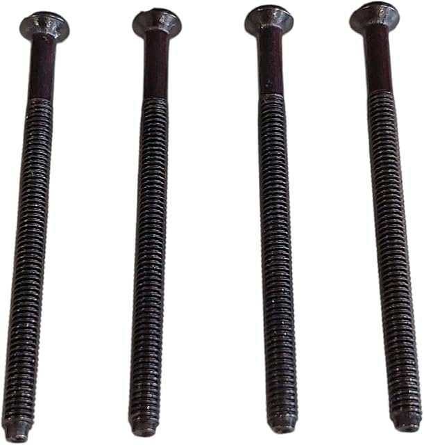 Jones DIY M3.5 Black Nickel Electrical Socket Screws, 50mm, For Switches, Light Switch, Plug Sockets, 3.5mm x 50mm, (4)