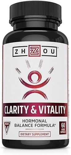 Zhou Nutrition Zhou Dhea 50 mg | Fórmula de equilibrio hormonal para mujeres y hombres | Envejecimiento saludable | No GMO | 60 cápsulas de