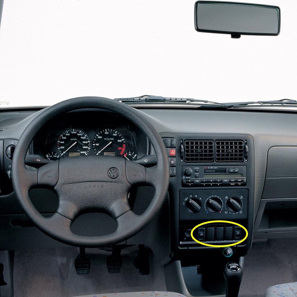 Düğme Çerçeve Kör Kapağı 2 adet 6K0957087B VW Polo Classic ile uyumlu 1996-2002