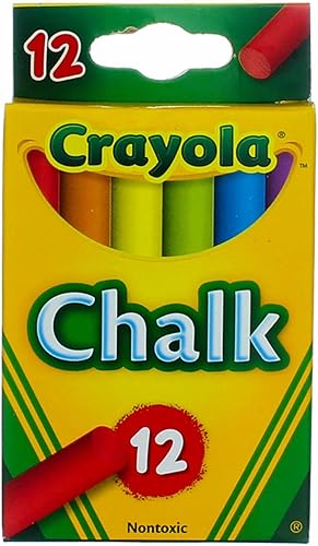 Crayola Palitos de tiza de colores, 12 unidades, 2 paquetes