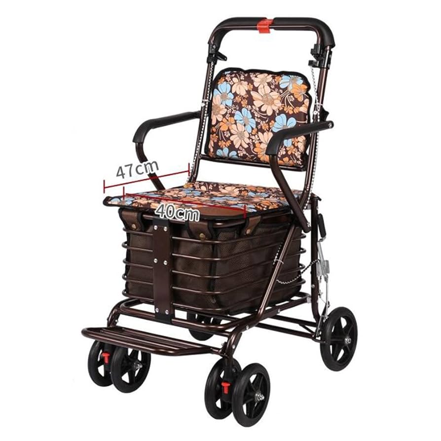 Amazon.co.jp: 老人トロリーシルバーカー 折り畳み式