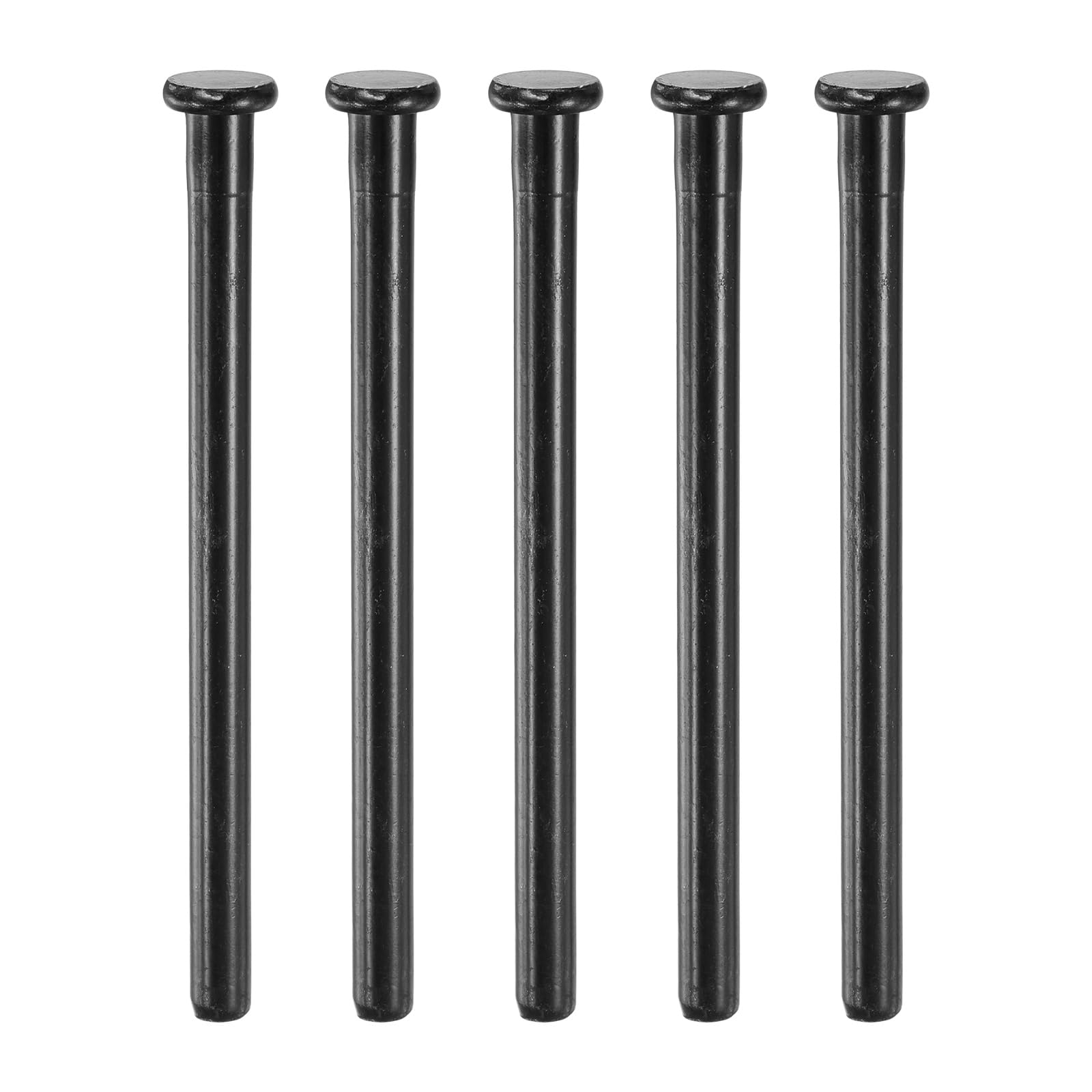 sourcing map 5Pcs Door Hinge Pins, 3.5 Inch Removable Interior Door Security Hinges Pin Screws Replacement Closing Pins Closer for Repair Residential Wood Door Parts, Matte Black