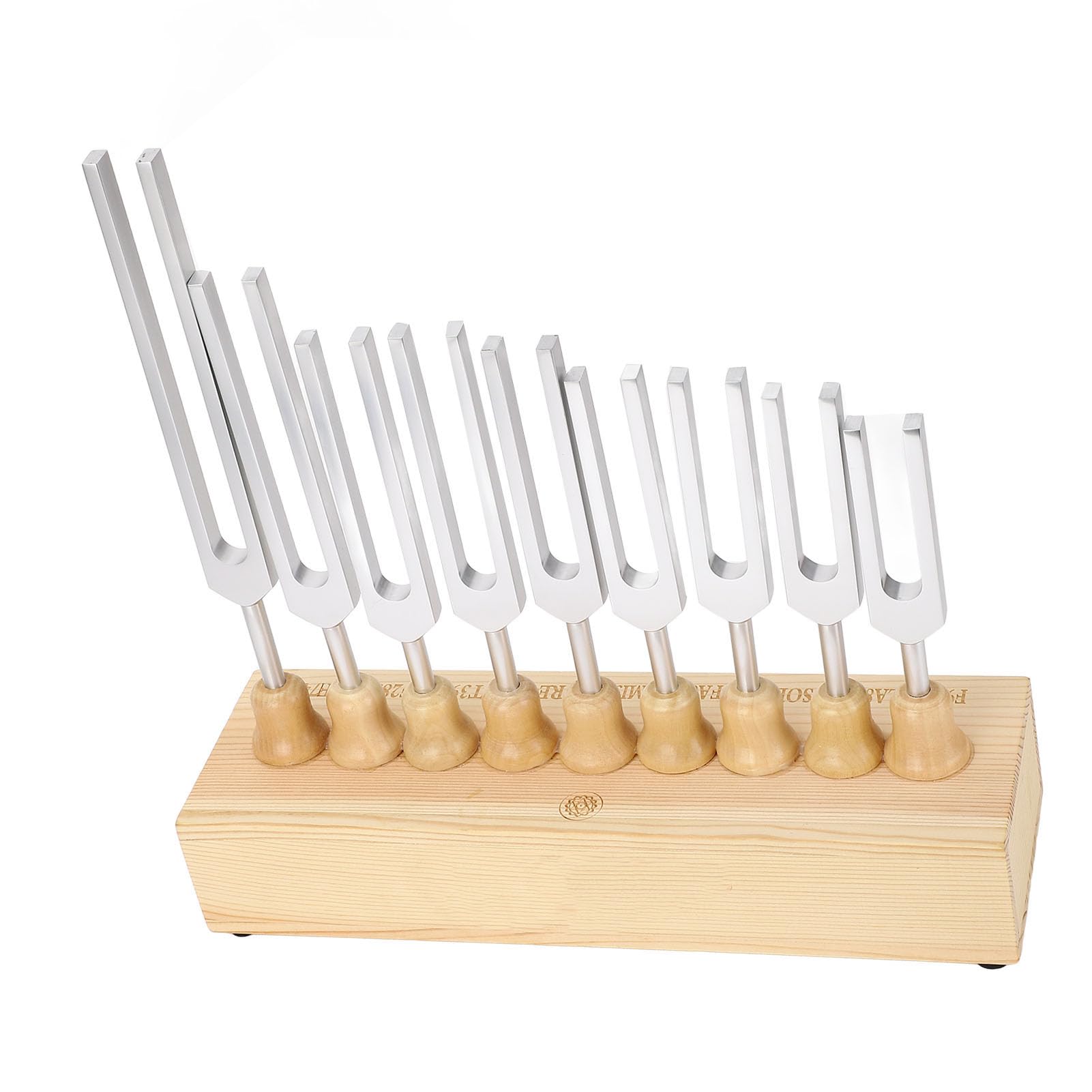 Generic Zestaw Kamertonów Zestaw Kamertonów Młotków 9 Solfeggio do Terapii Dźwiękiem Czakr Uzdrawiającej DNA 396 Hz 528 Hz 741 852 963 z