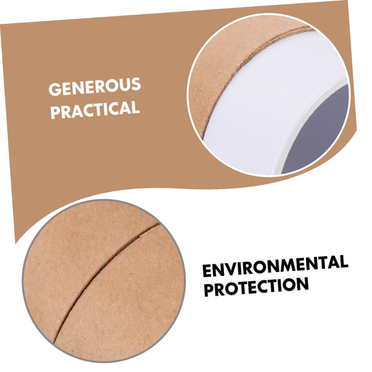 UTHCLO Conveniente para Almacenamiento de Papel Kraft 8 Unidades Caja Cilíndrica Fácil de Transportar para Botellas de Aceite Esencial y Té