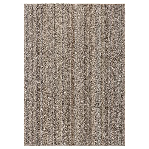 Garland Rug Striped Shag Non-Slip Recycled 5' X 7' Multi-Color