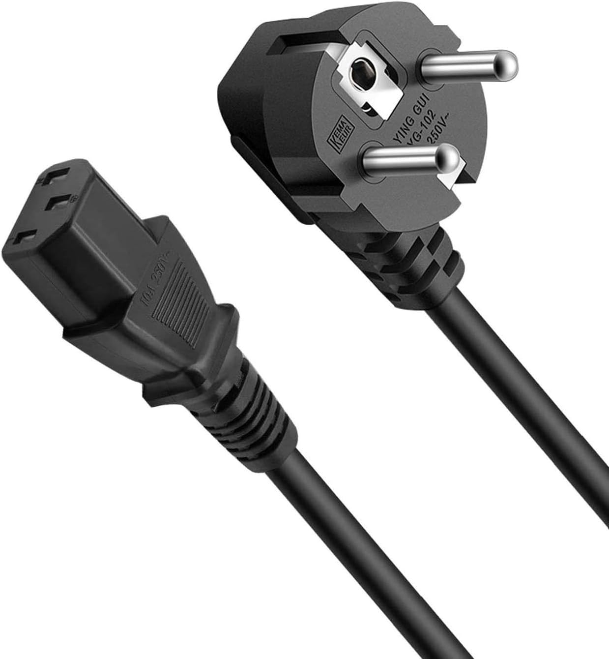 Câble D'alimentation Secteur UK 1m - Prise Britannique 3 Broches Vers IEC C15 (bouilloire) - Avec Fusible