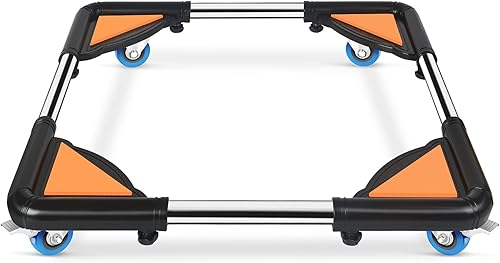 SPACECARE Rodillo móvil con 4 ruedas de bloqueo, soporte ajustable para lavadora, base de refrigerador, carrito móvil, color morado