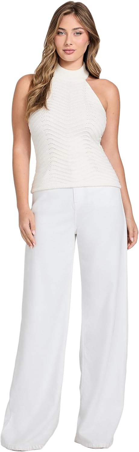 GUESS Womens Eco Sleeveless Chevron Serina Sweater - Image 2