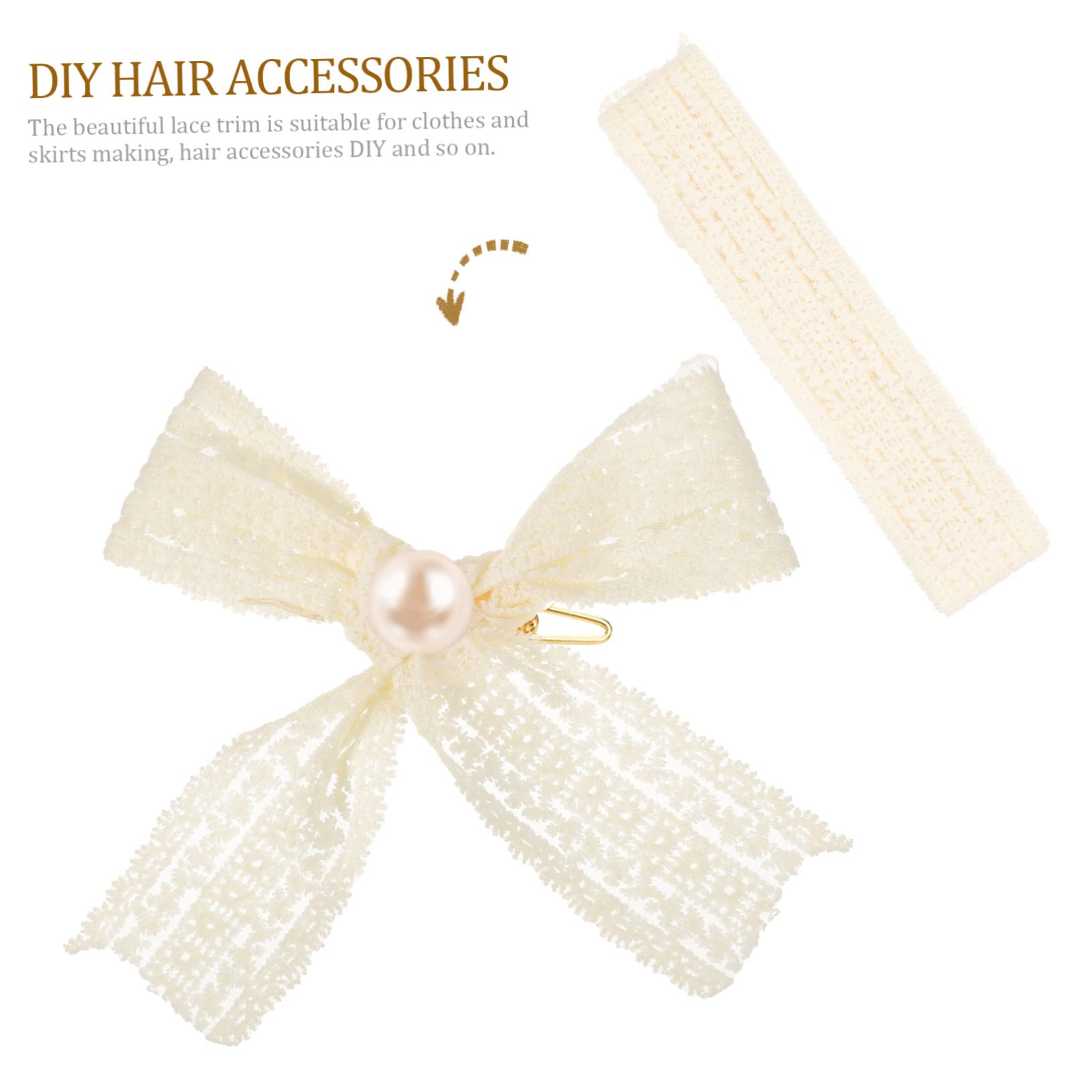3rollos Cinta De Encaje Decorativa Para Manualidades Trim De Encaje Para Diy Ropa y Accesorios Metros