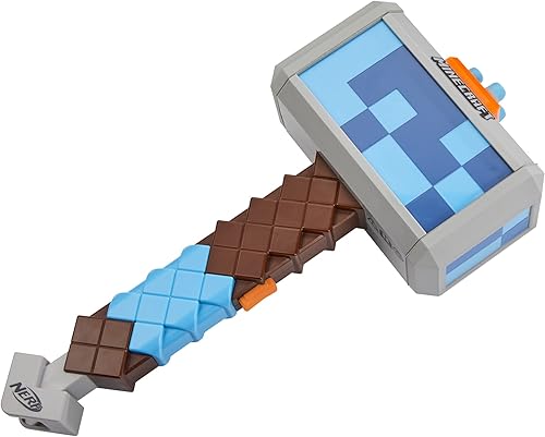 Miniatura 9 de NERF Minecraft Stormlander - Martillo de dardos para explotar dardos incluye 3 dardos Elite oficiales mango de imprimación extraíble