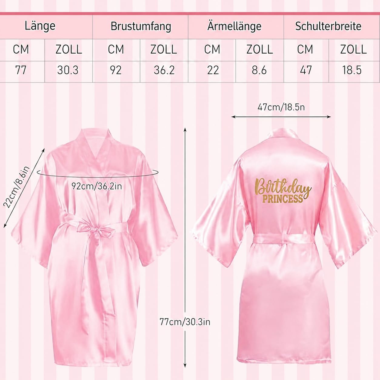 24-teiliges Spa Party Bademäntel Set für Mädchen, Taschen & Augenmasken | Rosa Spa-Party-Outfit für Kindergeburtstage – ideal für Übernachtungsparty, Fotoshooting & gemeinsame Verwöhnmomente