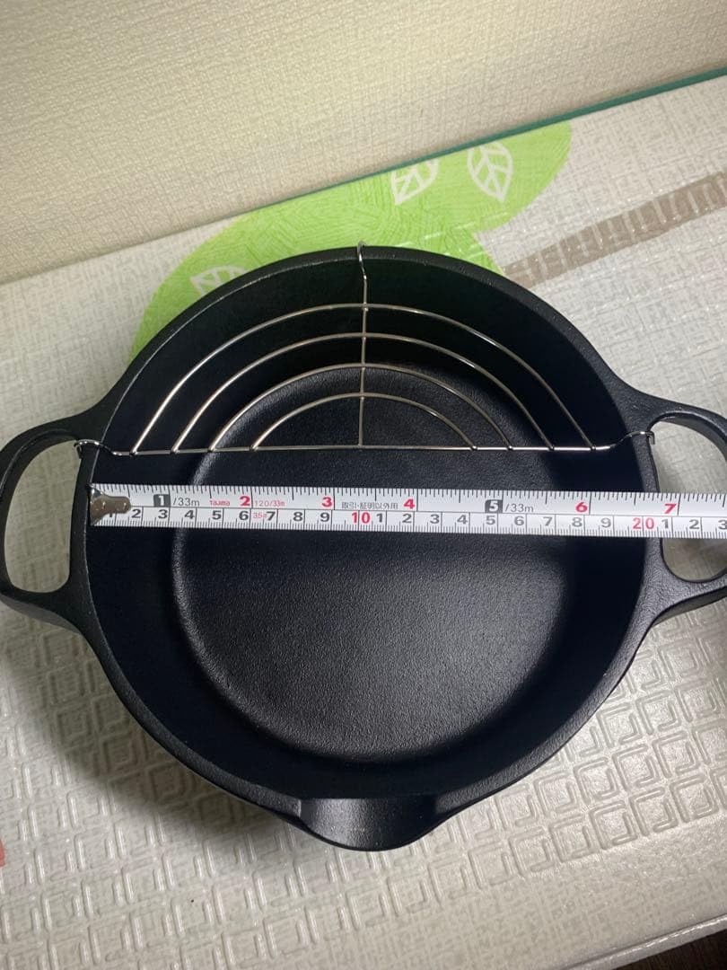 Amazon | 南部鉄器 盛榮堂 天ぷら鍋 20Cm クックエース 鋳物 鉄鍋