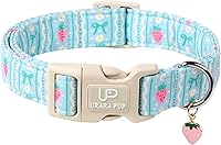 Vista 46 de Collar de perro de algodón de dinosaurio con hebilla de metal, collar de regalo para niñas o niños pequeños, medianos y grandes, lindos collares