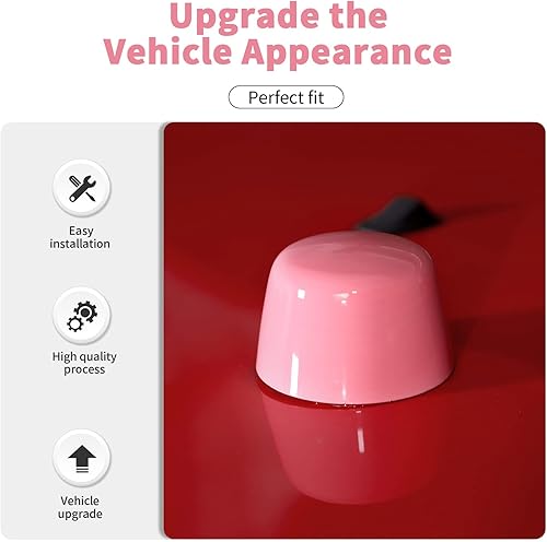 Miniatura 3 de Moldura decorativa de goma para capó del motor compatible con Jeep Wrangler JK JKU 2007-2018 (rosa)