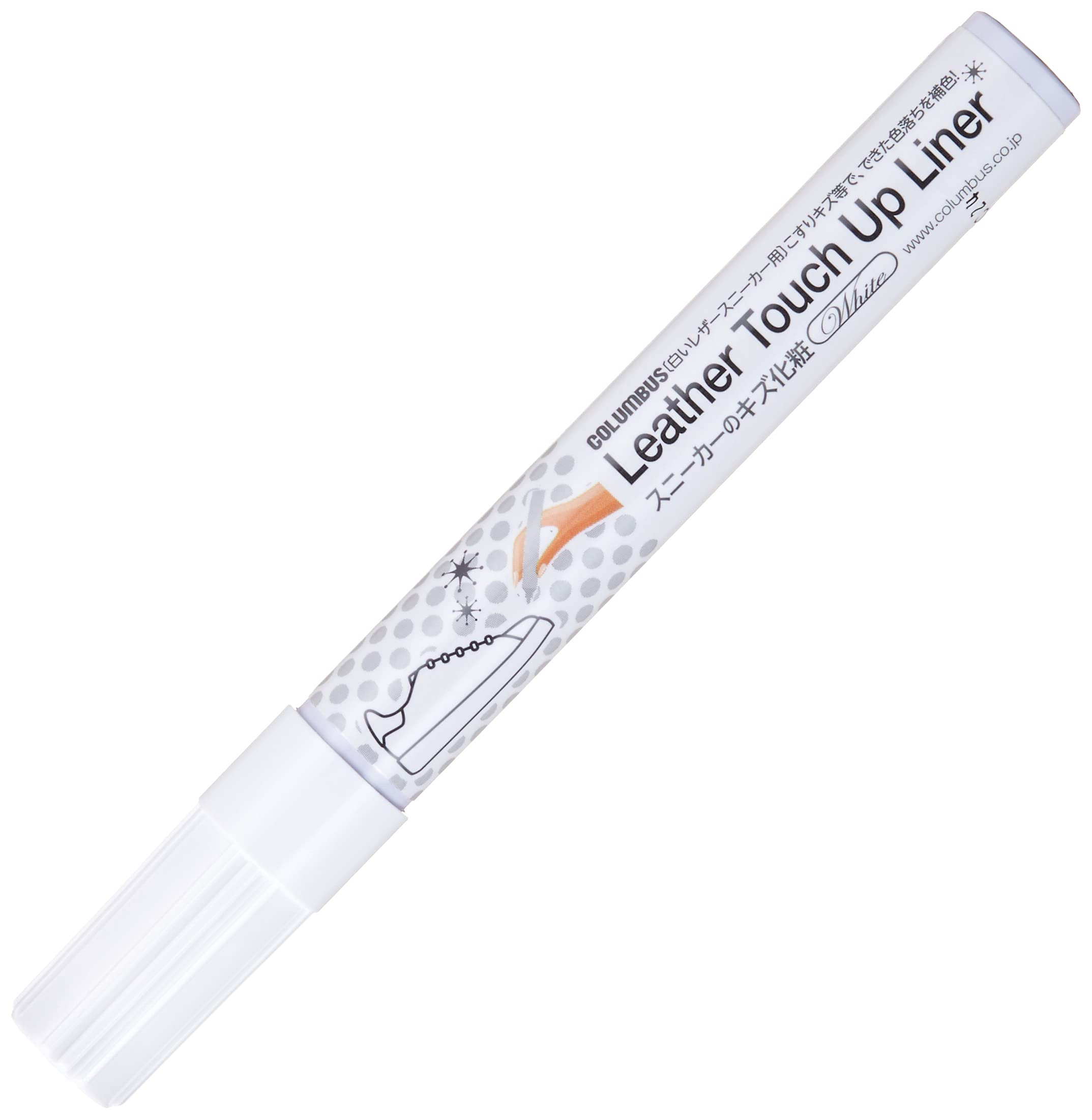 columbus(コロンブス) スニーカーのキズ化粧 レザースニーカー用油性マーカー ホワイト 7ml 26700071
