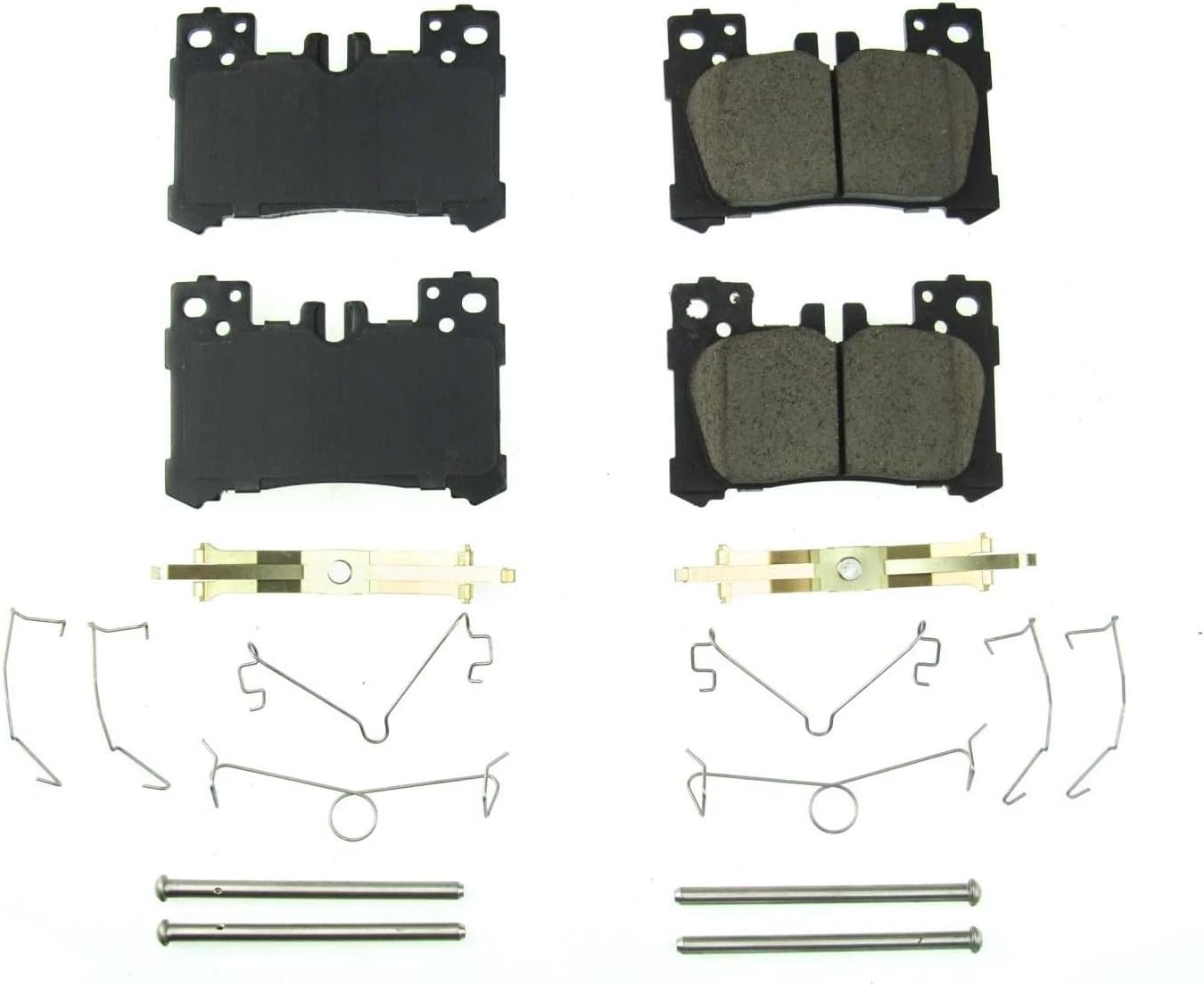 PowerStop Rear Brake Pads for Lexus LC500 2018-25 |LC500h 2018-23 |LS500 2018-23 |LS500h 2019 - Z17 Ceramic Brake Pads with Installation Hardware, 17-2063