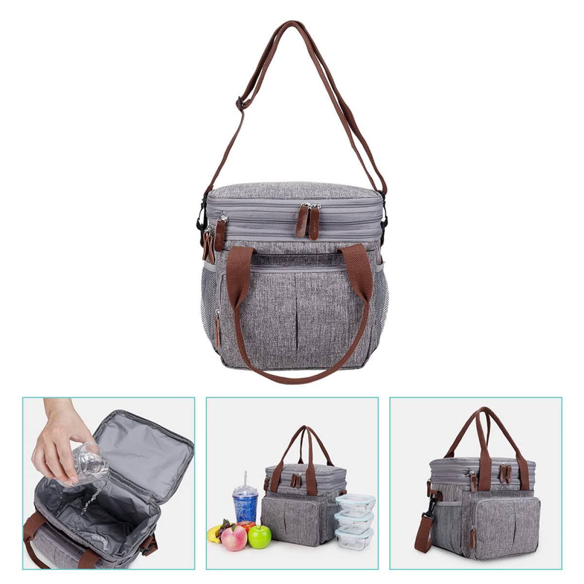 Happyyami Bento-lunchbox mit Wärmespeichernden Eigenschaften Tragbare Lunchtasche aus Hochwertigem Material Praktische und Wasserdichte Tasche für Schule Arbeit und Picknicks