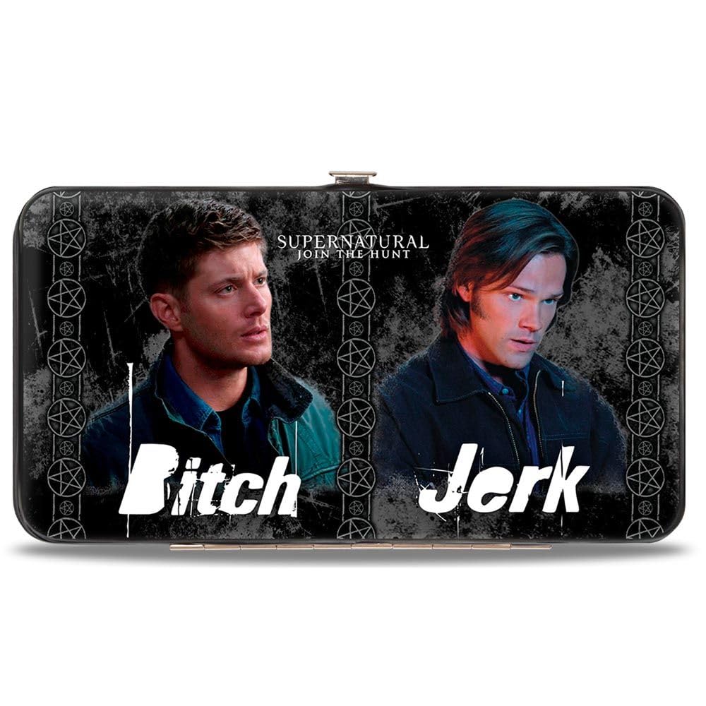 Buckle-Down Women's Multicolor 1 Hinge Wallet - Supernatural, 7" X 4"